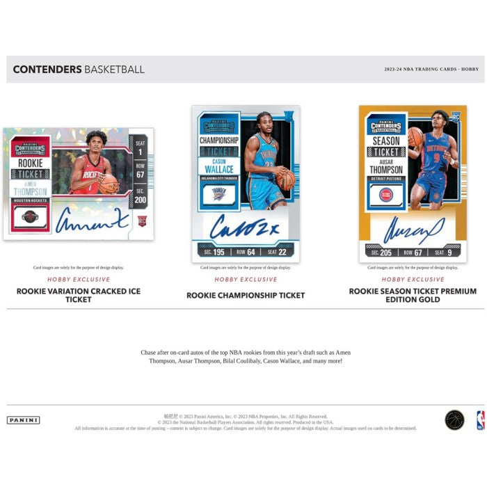 2023-24 Panini Contenders Basketball Hobby Box