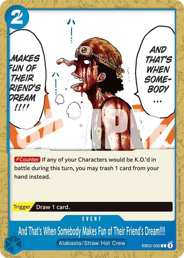 One Piece EB02 Anime 25th Collection - 030 - AND THAT'S WHEN SOMEBODY MAKES FUN OF THEIR FRIEND'S DREAM!!!!