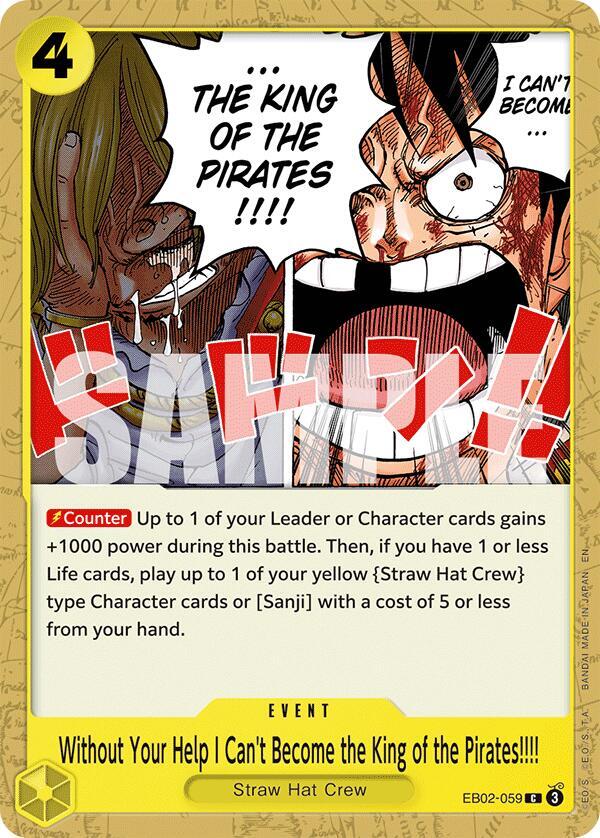 One Piece EB02 Anime 25th Collection - 059 - Without Your Help I Can't Become the King of the Pirates!!!!
