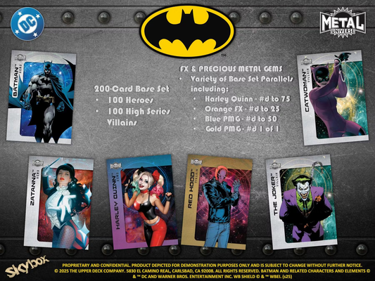 Skybox 2025 Batman Metal Universe Hobby Box (Upper Deck)