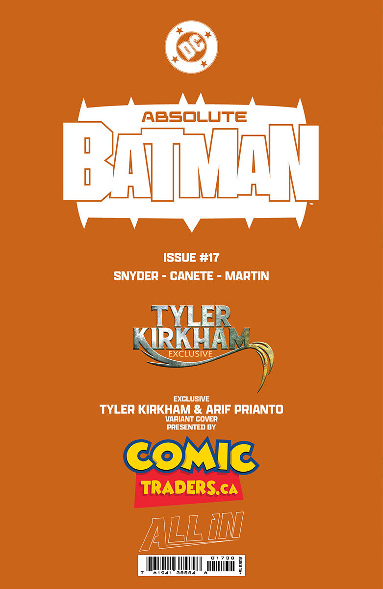 Absolute Batman #17 Tyler Kirkham Exclusive Virgin Var (02/11/2026)(02/18/2026)