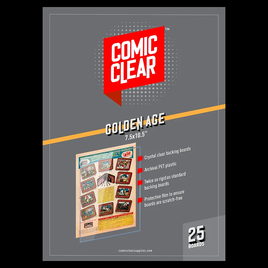 Comic Clear Boards - Golden Age