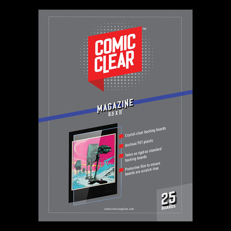 Comic Clear Boards - Magazine Size