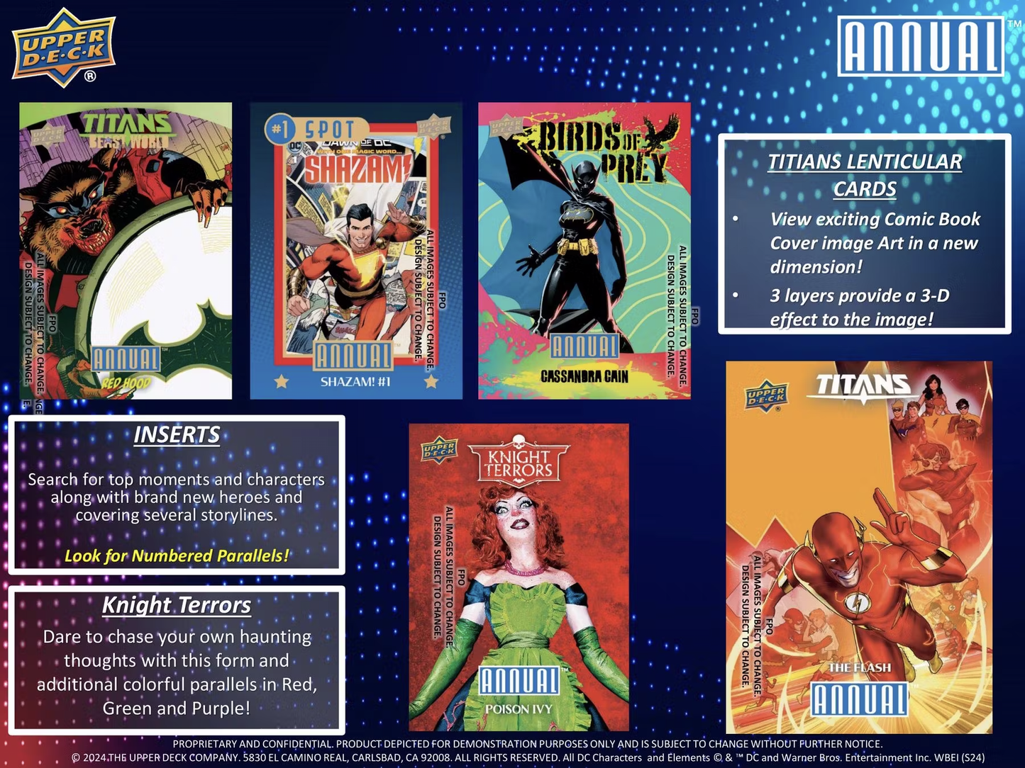 Upper Deck 2023-24 DC Annual Trading Card Hobby Box