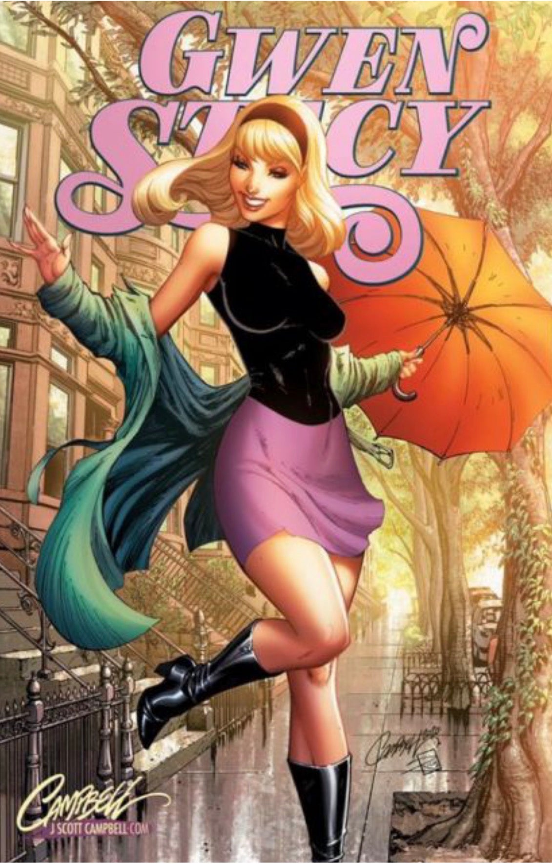 Gwen Stacy #1 - J Scott Campbell Exclusive Spring Variant - LTD to 3,000