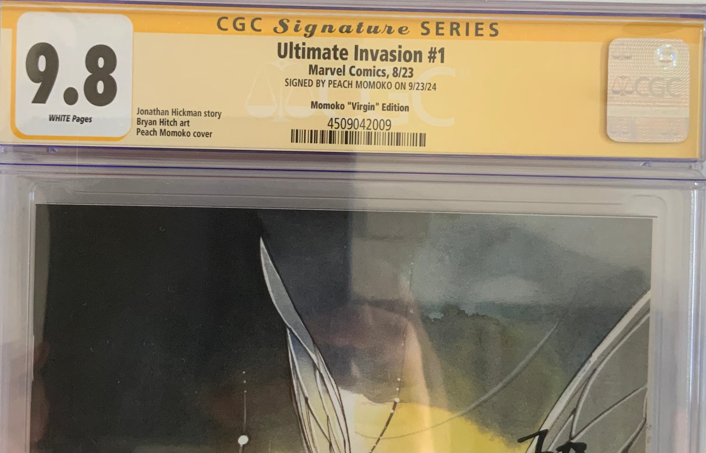 Ultimate Invasion #1 Virgin 1:100 Variant - CGC SS 9.8 - Signed by Peach Momoko