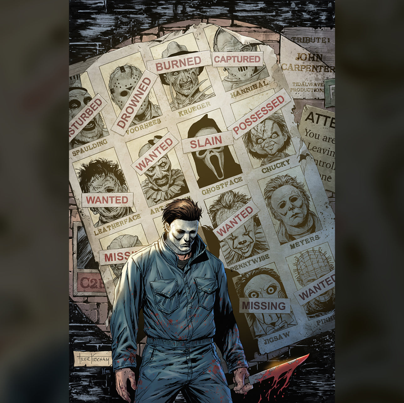 Fame John Carpenter - Michael Meyers - Tyler Kirkham 2025 C2E2 Exclusive LTD to 250