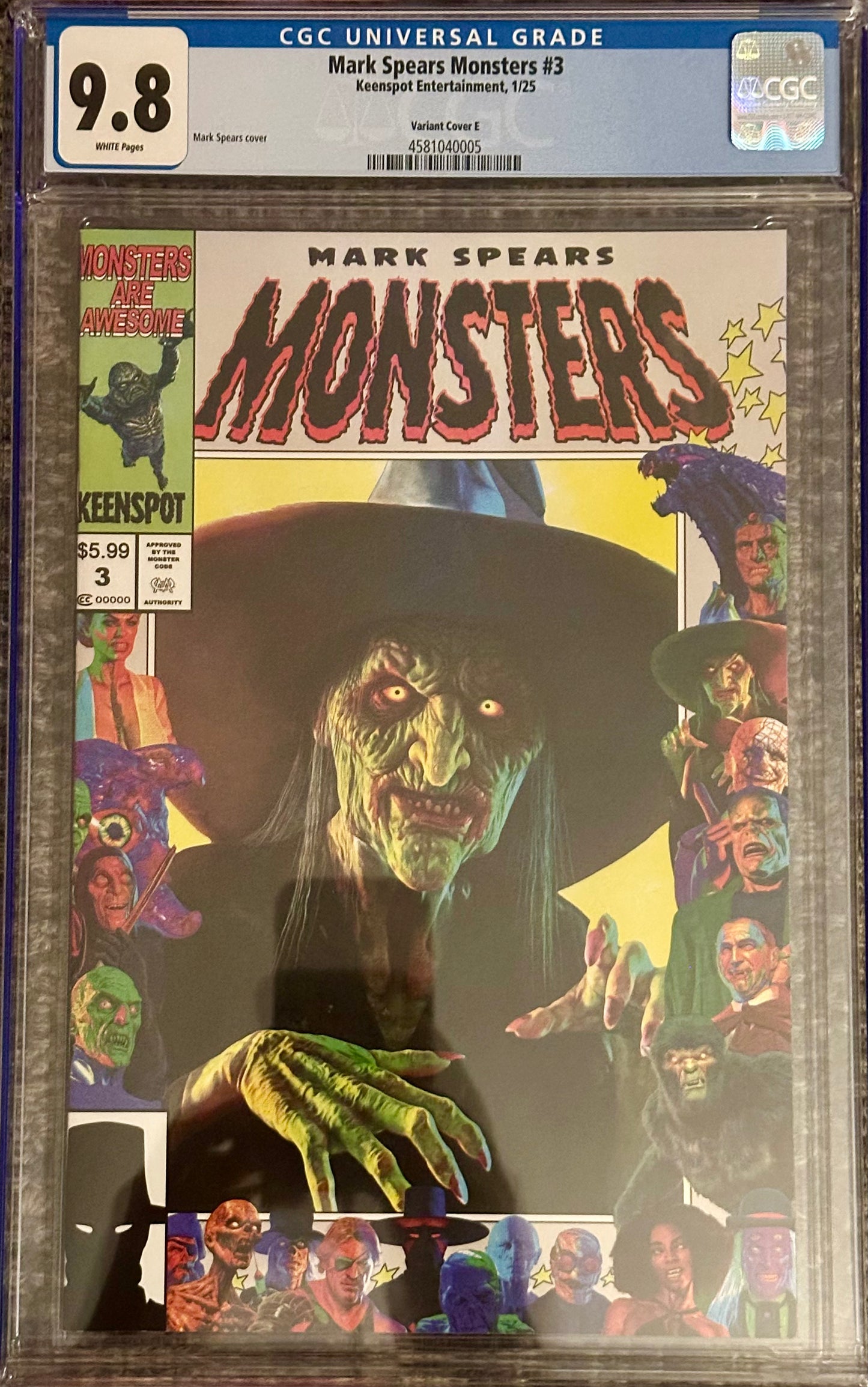 Mark Spears Monsters #3 - CGC 9.8 - Cover E