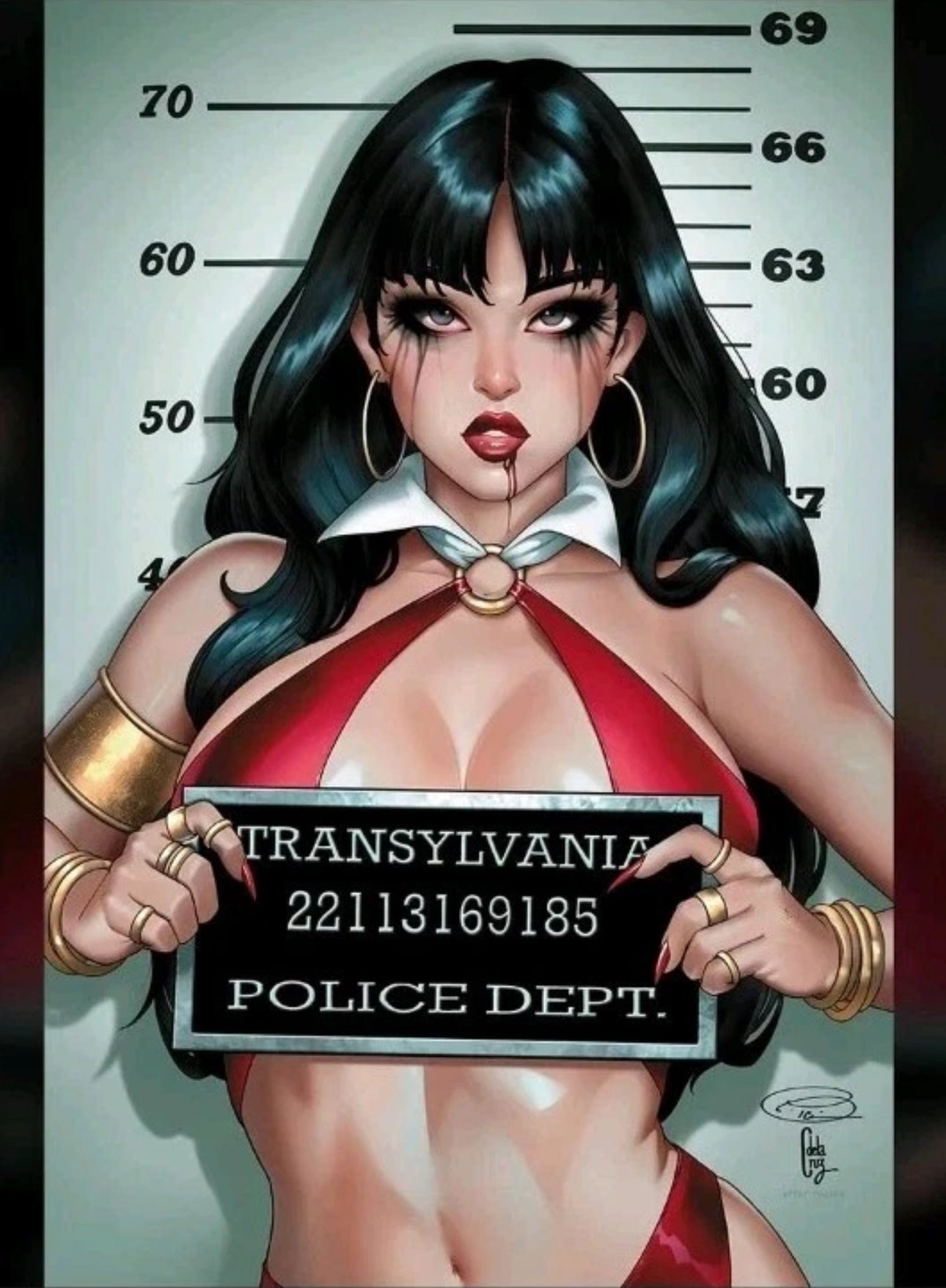 Vampirella #1 - 2025 C2E2 Tony Trophy Hughes Homage LTD 200
