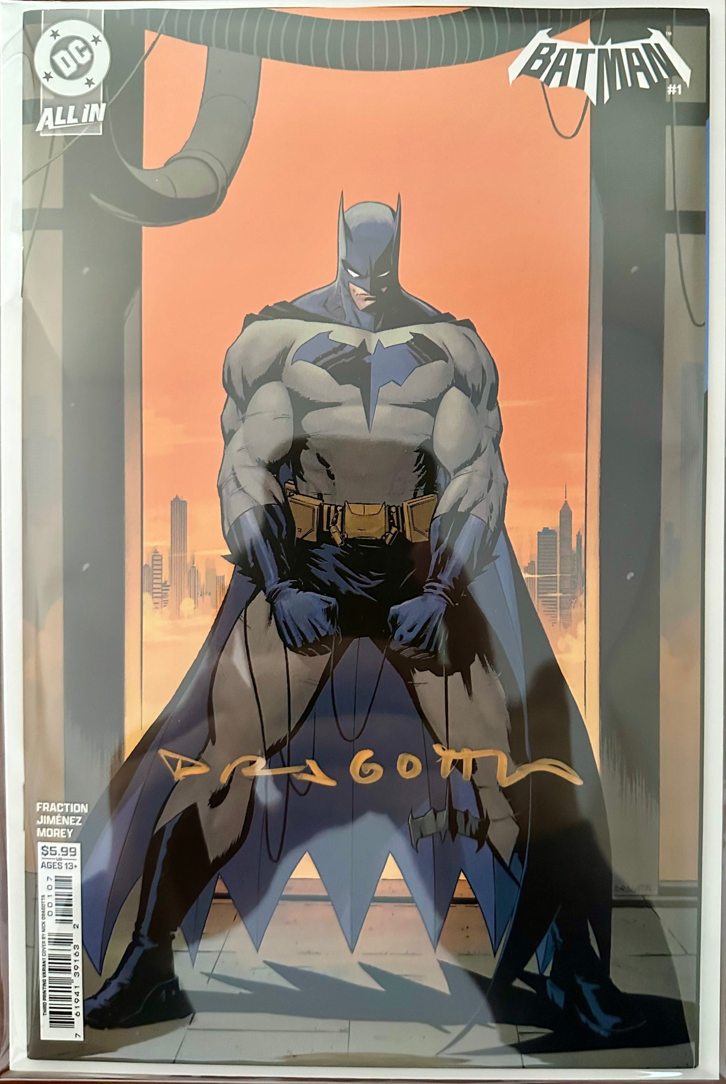 Batman #1 - 3rd Print - Signed by Nick Dragotta