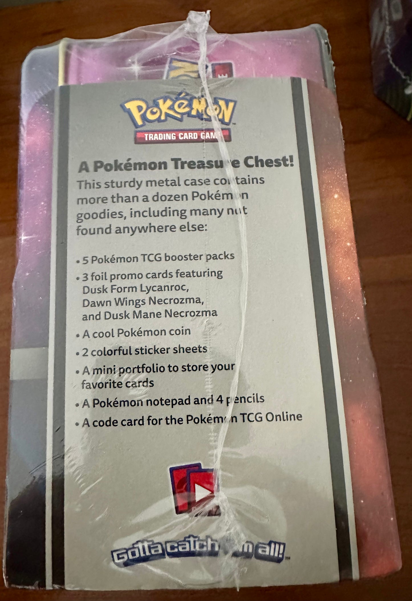 2018 Pokémon TCG Collector's Chest Tin Featuring Solgaleo and Lunala - Sealed