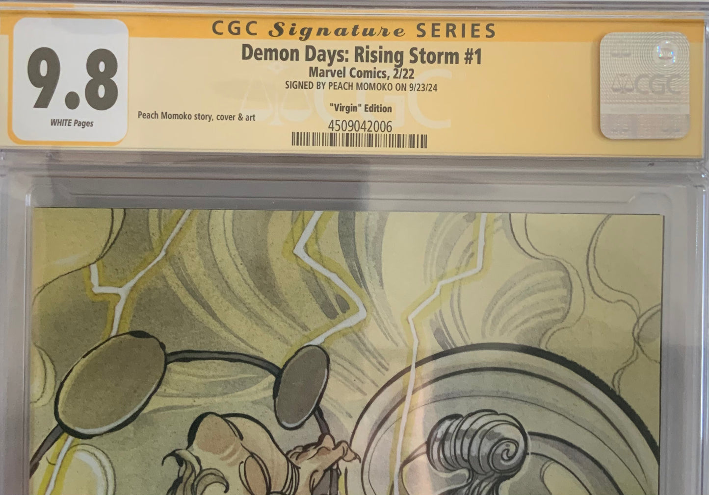 Demon Days: Rising Storm #1 - CGC SS 9.8 Virgin Variant 1:500 - Signed by Peach Momoko