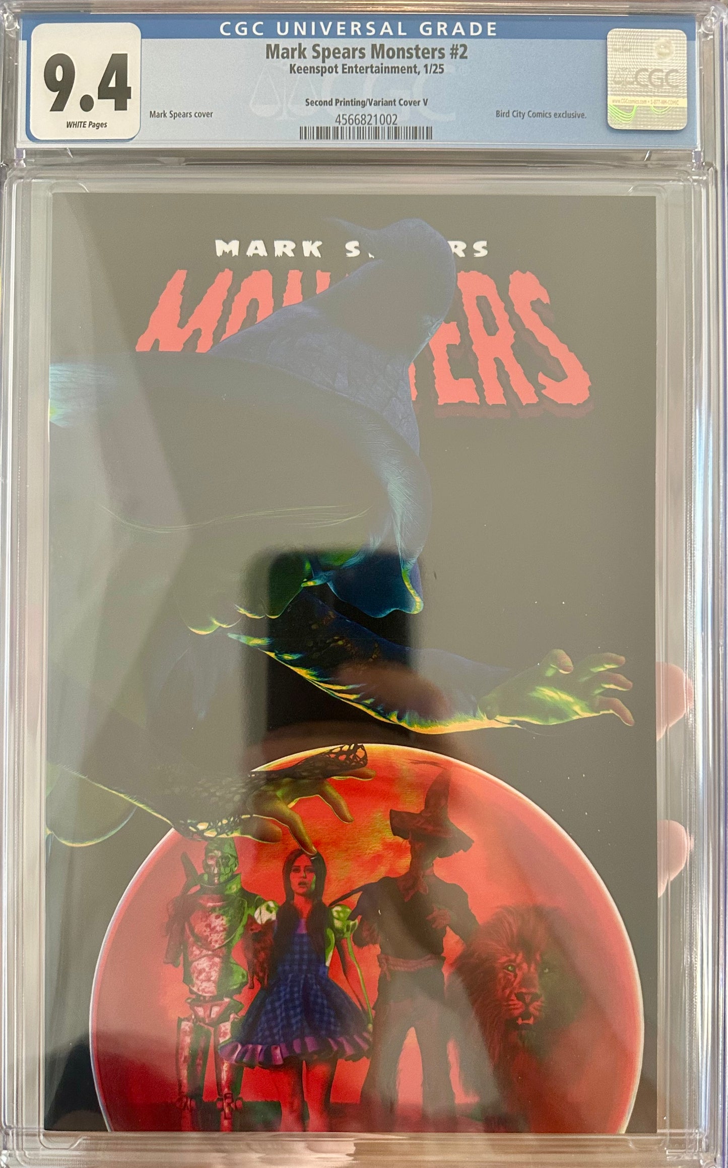 Mark Spears Monsters #2 - 2nd Printing - Cover V (Bird City Comics Exclusive) - CGC 9.4