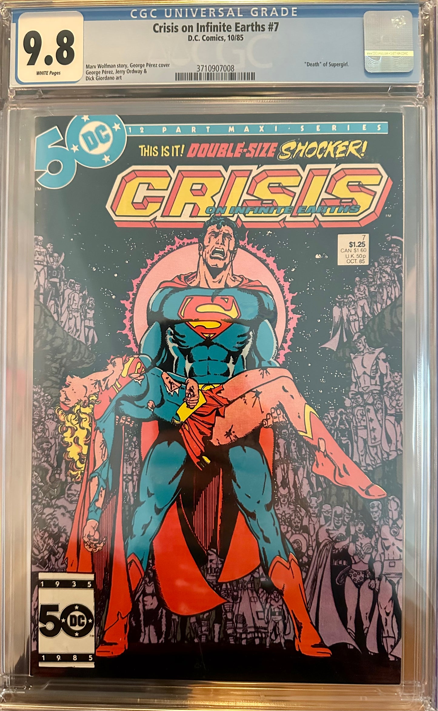 Crisis on Infinite Earths #7 - CGC 9.8
