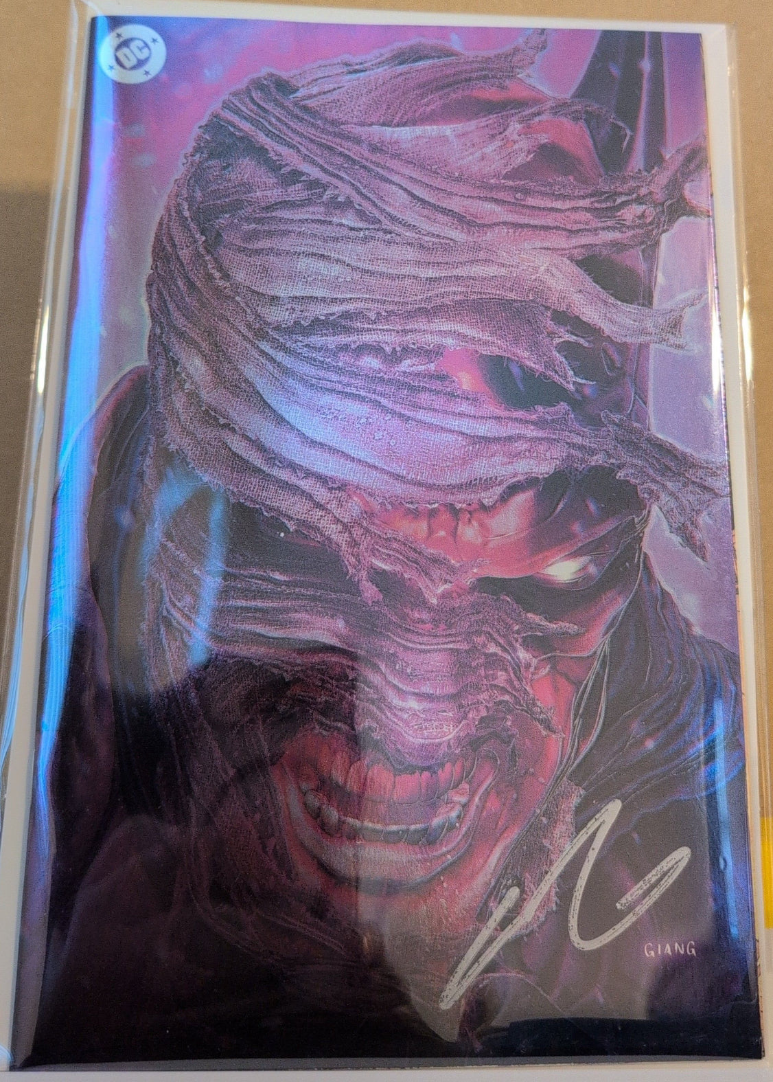 Batman #158 Hush2 John Giang Pink Foil - Signed by John Giang
