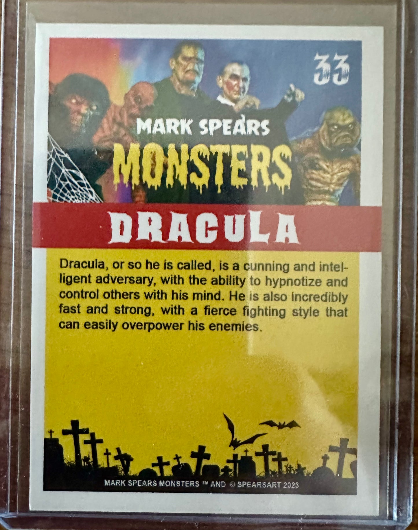 Mark Spears Monsters Series 2 Trading Card - #33 Dracula