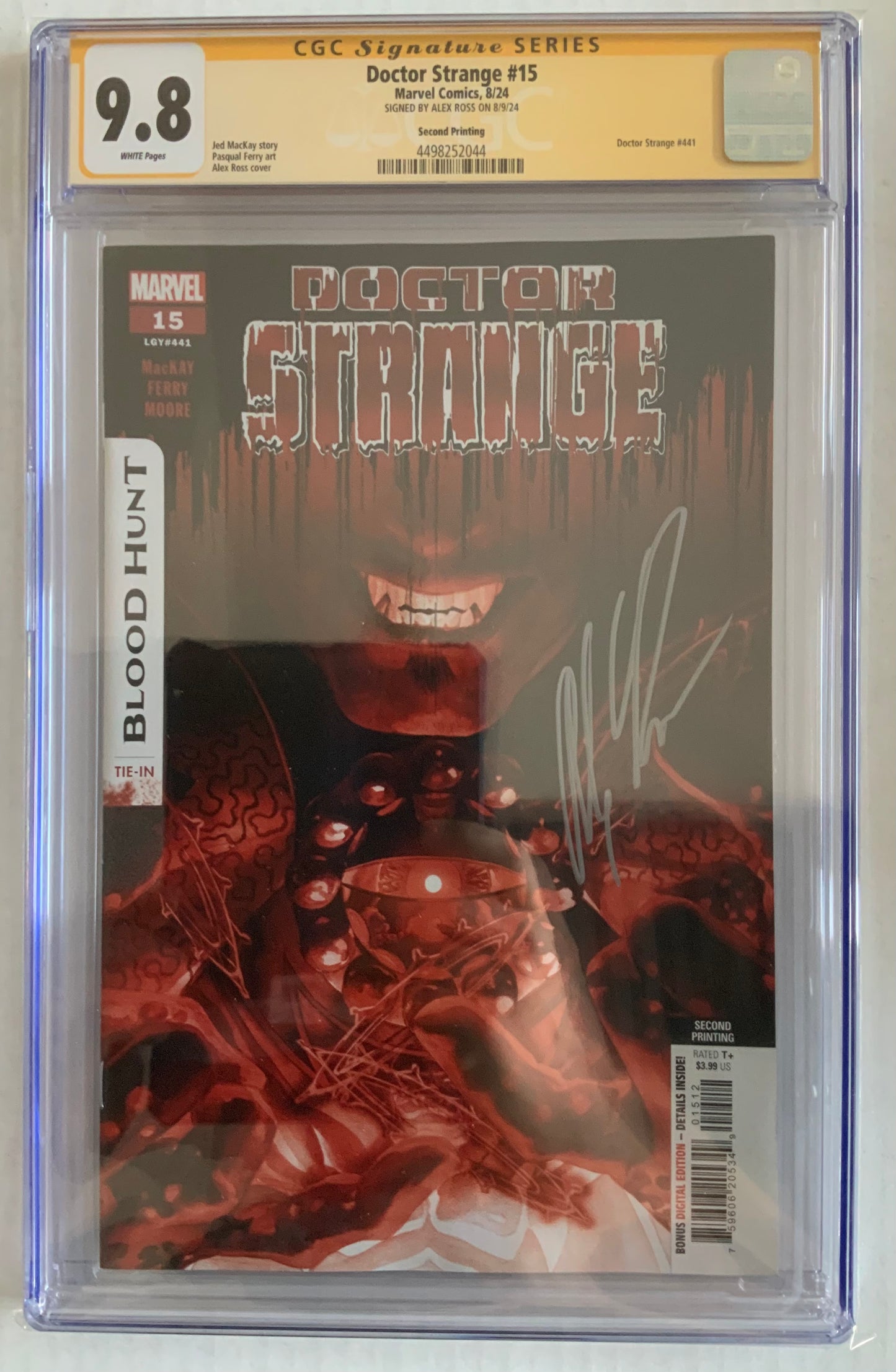 Doctor Strange #15 (LGY #441) - Second Printing Alex Ross Variant - CGC SS 9.8 - Signed by Alex Ross