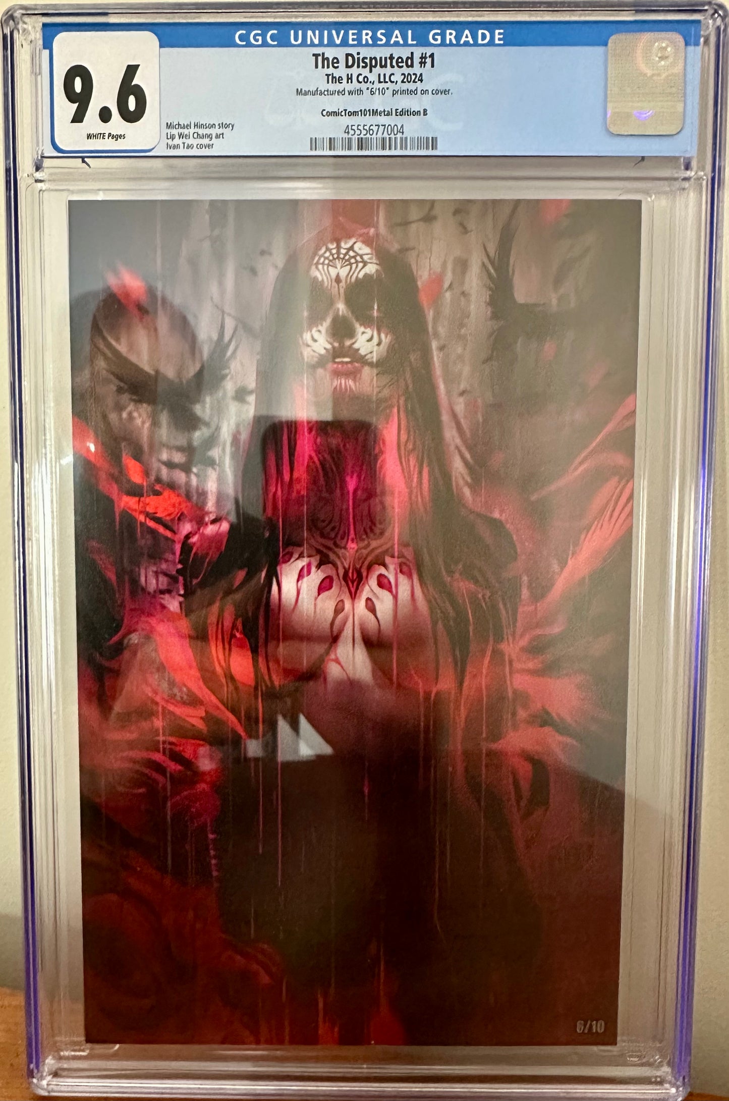 The Disputed #1 - ComicTom Edition Metal Cover by Ivan Tao - LTD 6/10 - CGC 9.6