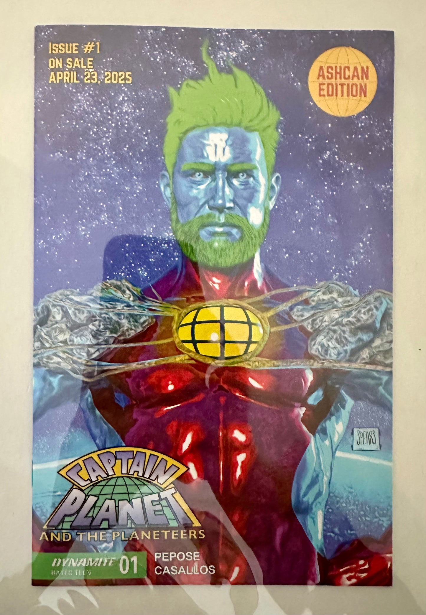 Captain Planet and the Planeteers #1 Ashcan - Mark Spears Cover