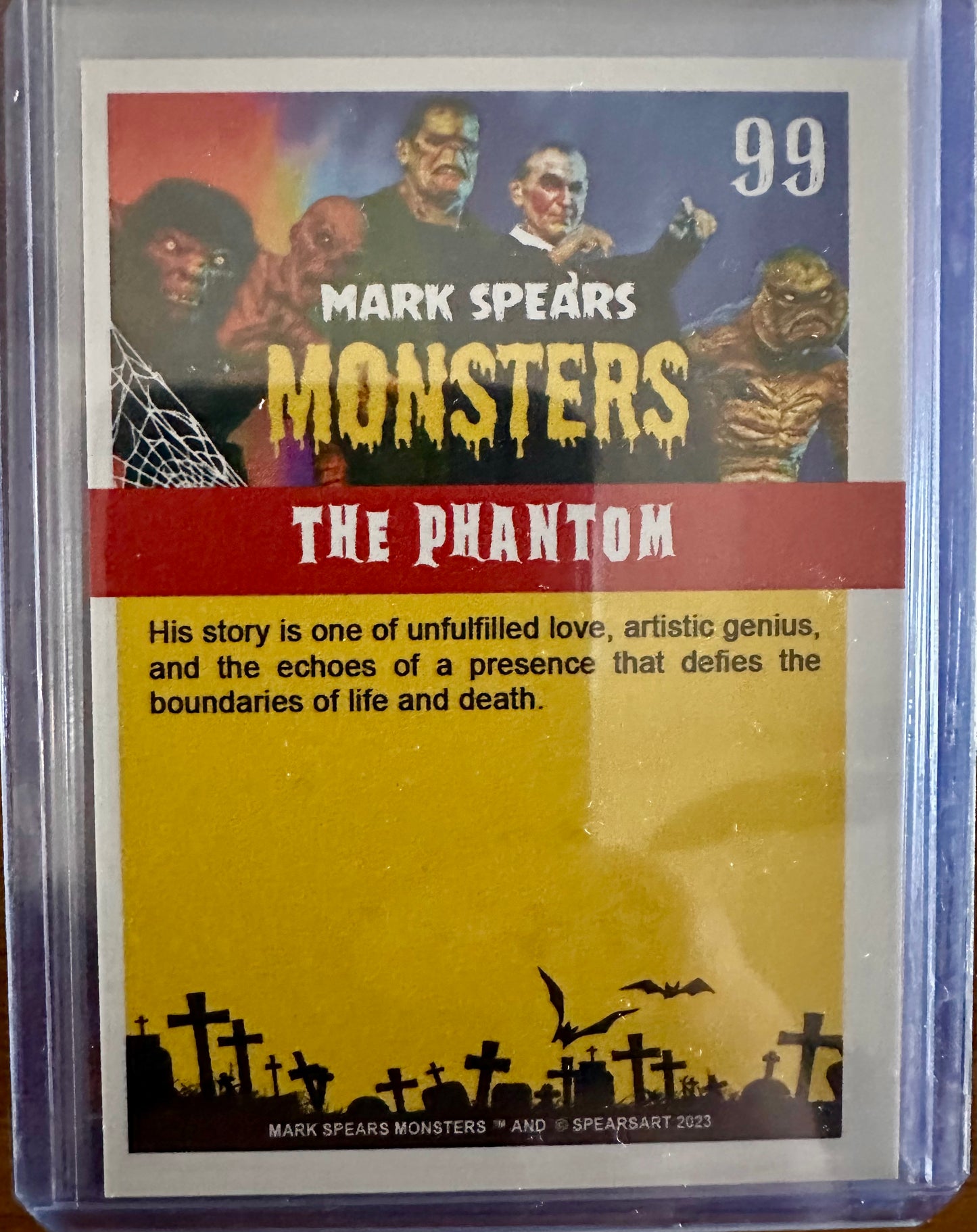 Mark Spears Monsters Series 2 Trading Card - #99 The Phantom
