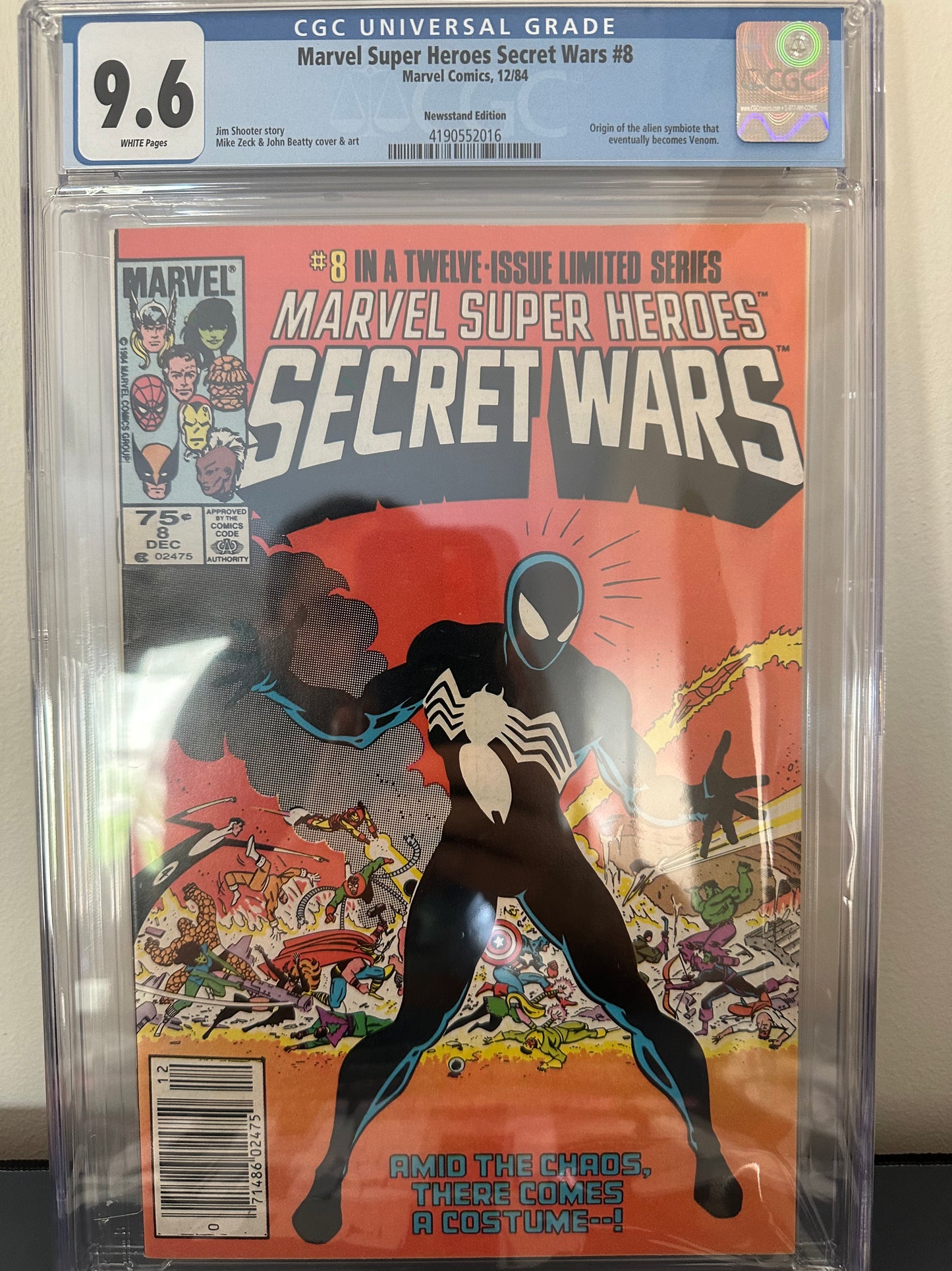 Secret Wars #8 - CGC 9.6 - NEWSTAND