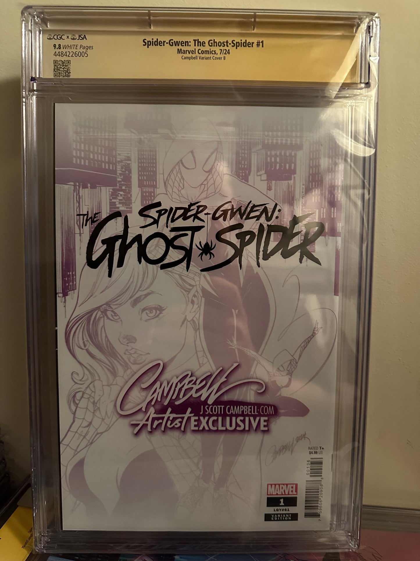 Spider-Gwen: The Ghost-Spider #1 - CGC SS 9.8 - Signed by J Scott Campbell