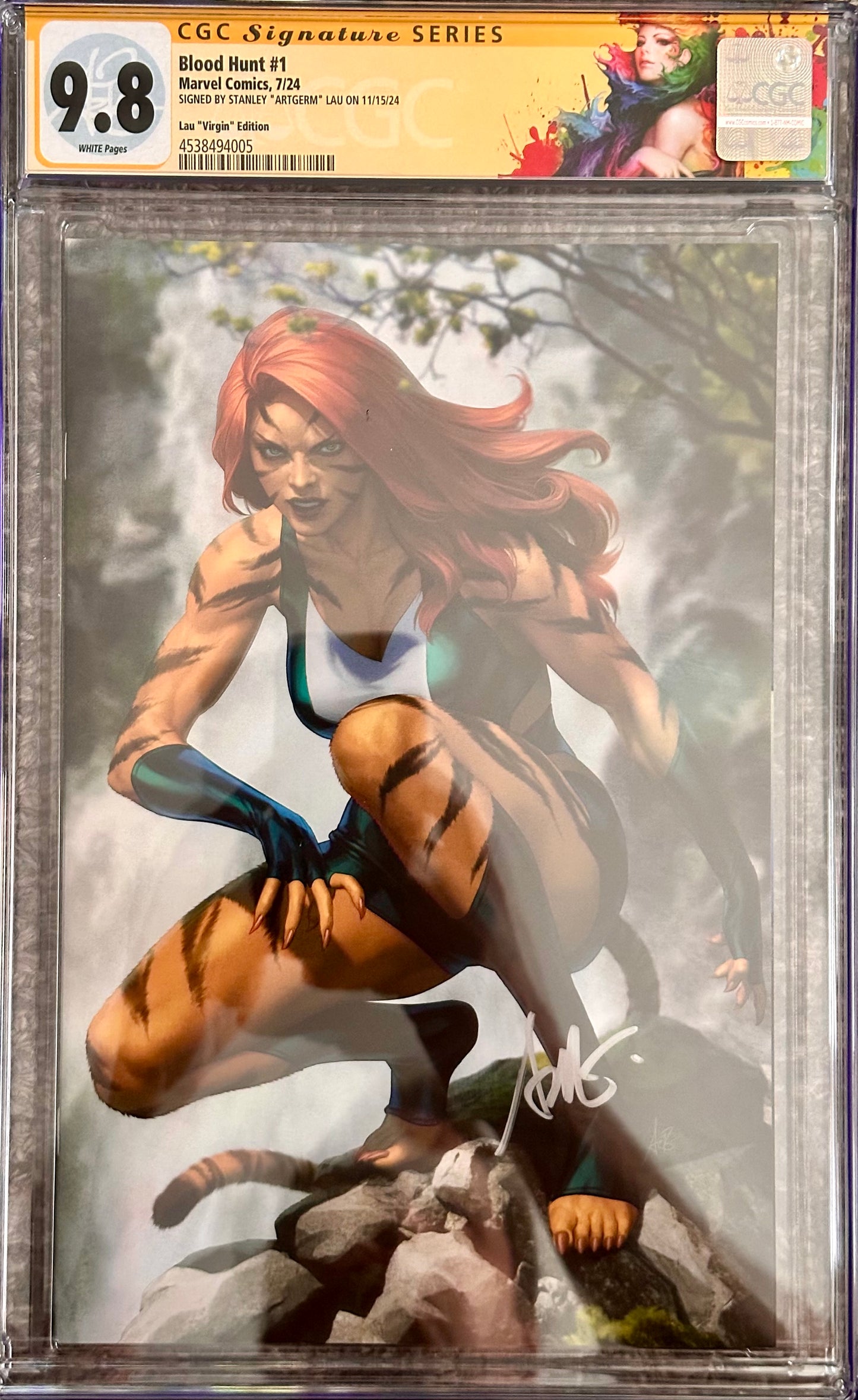 Blood Hunt #1 - Signed by Stanley Artgerm Lau - CGC SS 9.8