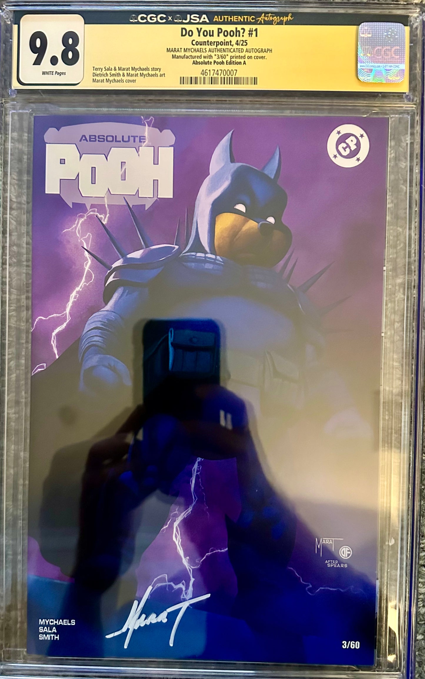 Do You Pooh? #1 - Absolute Pooh Plasma Edition A /60 - CGC SS 9.8 Signed by Marat Mychaels
