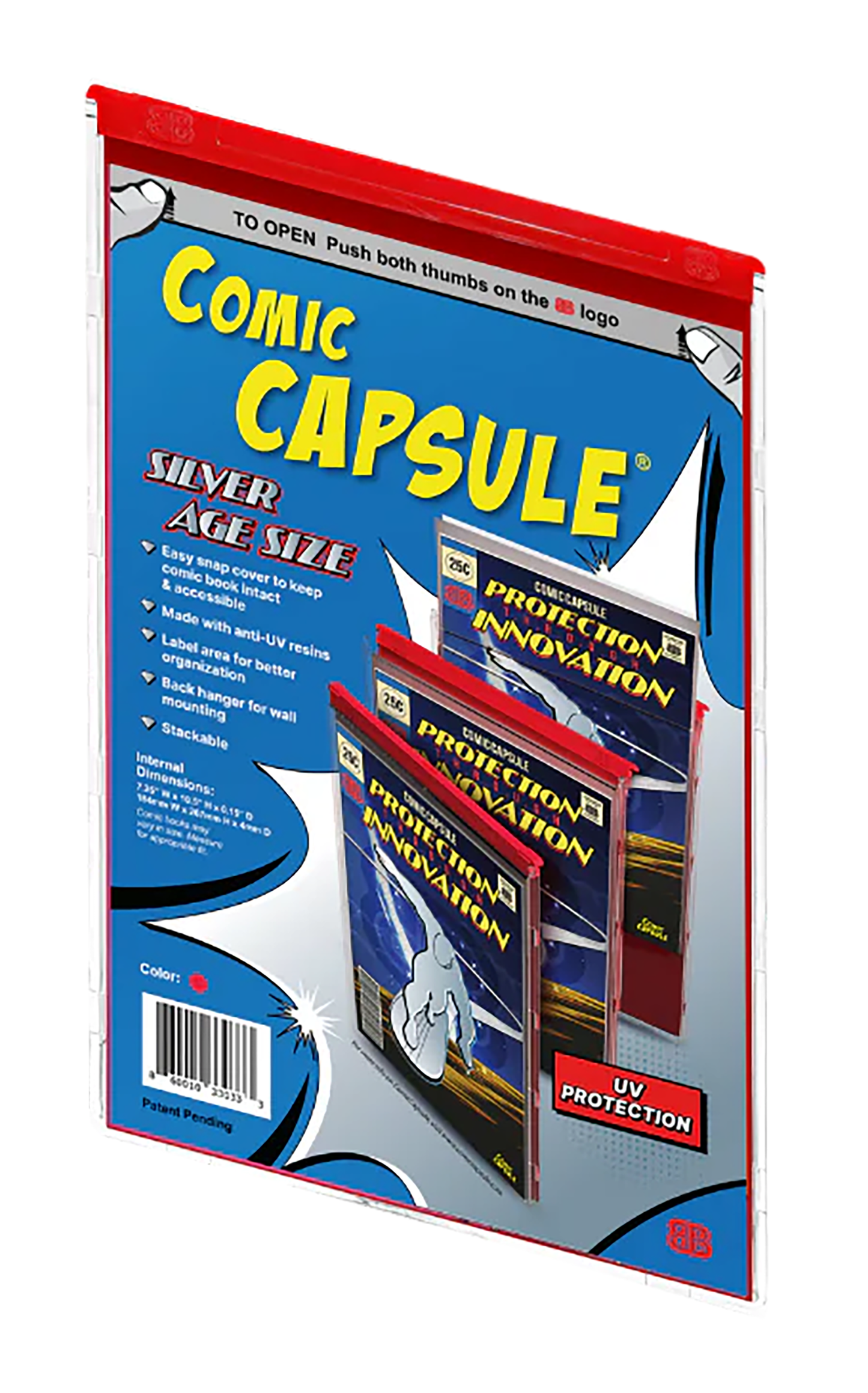 Comic Capsule - Silver Age Size - Red