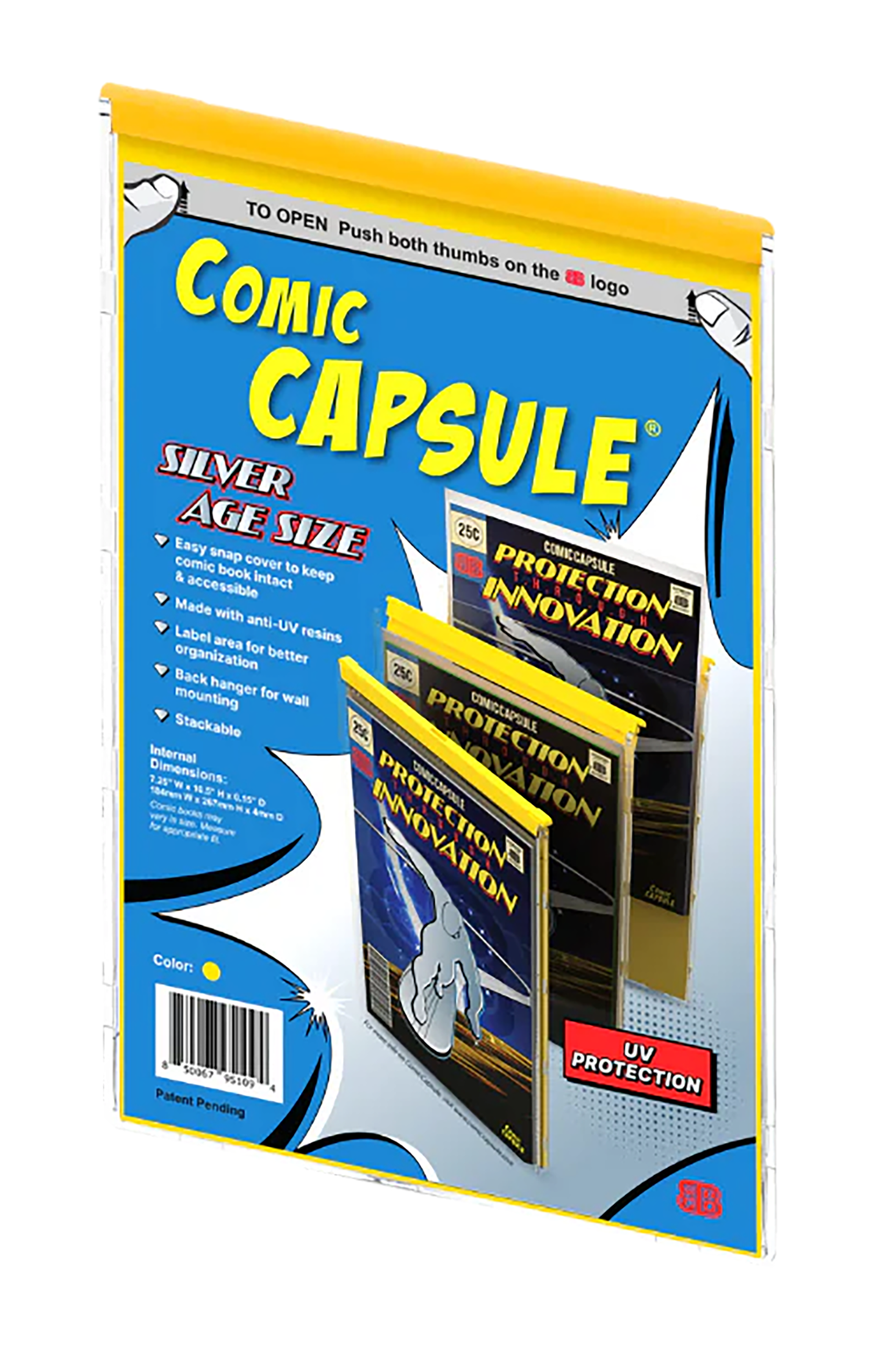 Comic Capsule - Silver Age Size - Yellow