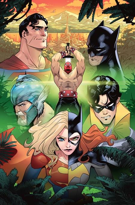BATMAN SUPERMAN WORLDS FINEST #50 COVER H VASCO GEORGIEV THINGS TO COME CARD STOCK