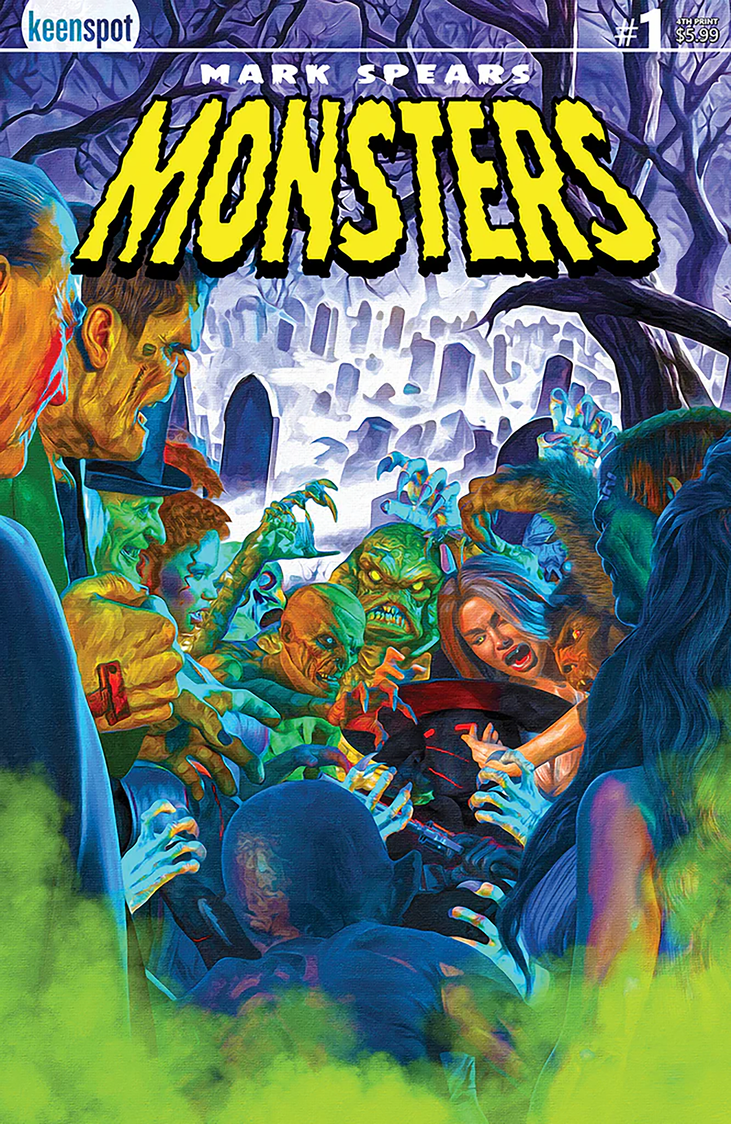 Mark Spears Monsters #1 - 4th Print - Cover A (Graveyard)