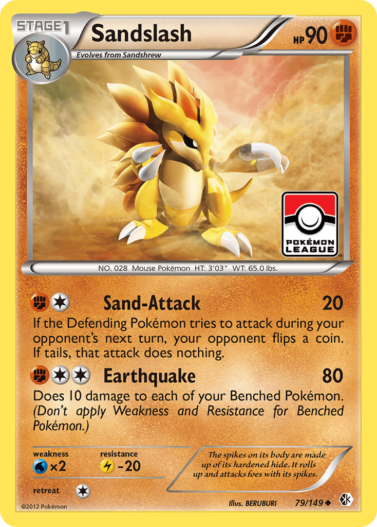 Sandslash (79/149) [Black & White: Boundaries Crossed]