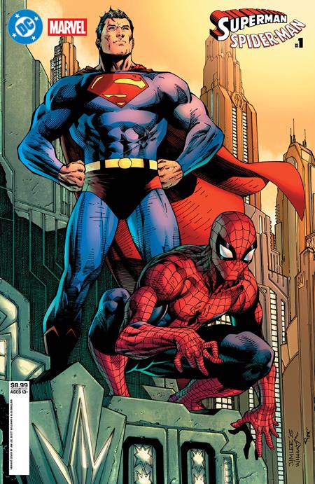 DC MARVEL SUPERMAN SPIDER-MAN #1 (ONE SHOT) CVR B JIM LEE CARD STOCK VARIANT