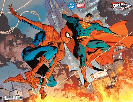 DC MARVEL SUPERMAN SPIDER-MAN #1 (ONE SHOT) CVR X JORGE JIMENEZ WRAPAROUND CARD STOCK VARIANT