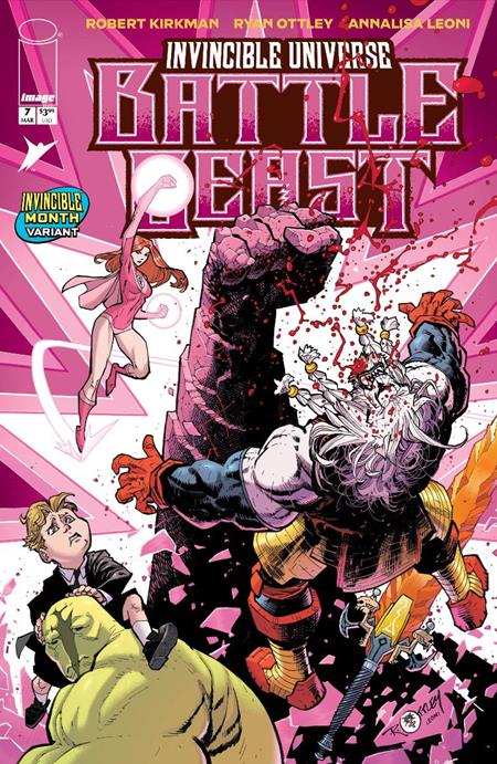 INVINCIBLE UNIVERSE BATTLE BEAST #7 CVR H RYAN OTTLEY & ANNALISA LEONI INVINCIBLE TEAM UP VARIANT