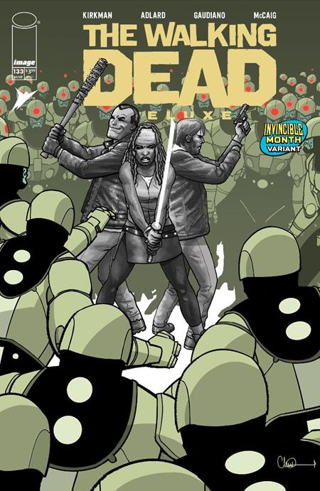 WALKING DEAD DELUXE #133 CVR E DAVID FINCH & DAVE MCCAIG INVINCIBLE TEAM UP VARIANT