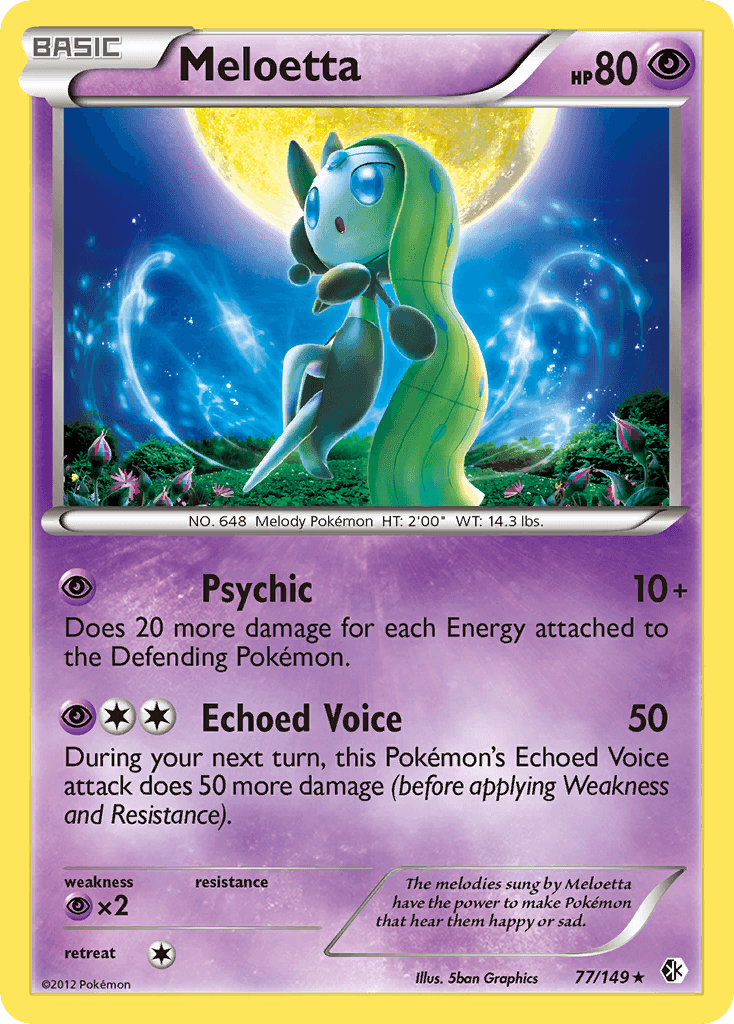 Meloetta (77/149) (Theme Deck Exclusive) [Black & White: Boundaries Crossed]