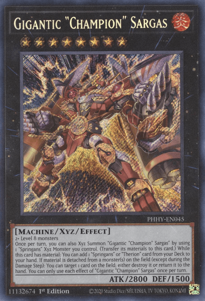 Gigantic "Champion" Sargas [PHHY-EN045] Secret Rare