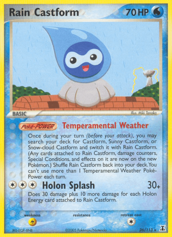 Rain Castform (26/113) [EX: Delta Species]
