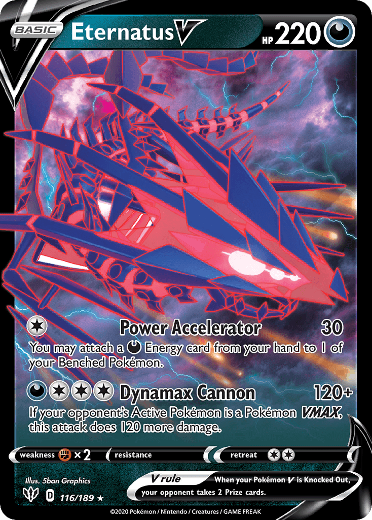 Eternatus V (116/189) (Jumbo Card) [Sword & Shield: Darkness Ablaze]