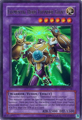 Elemental Hero Thunder Giant [DR3-EN216] Ultra Rare