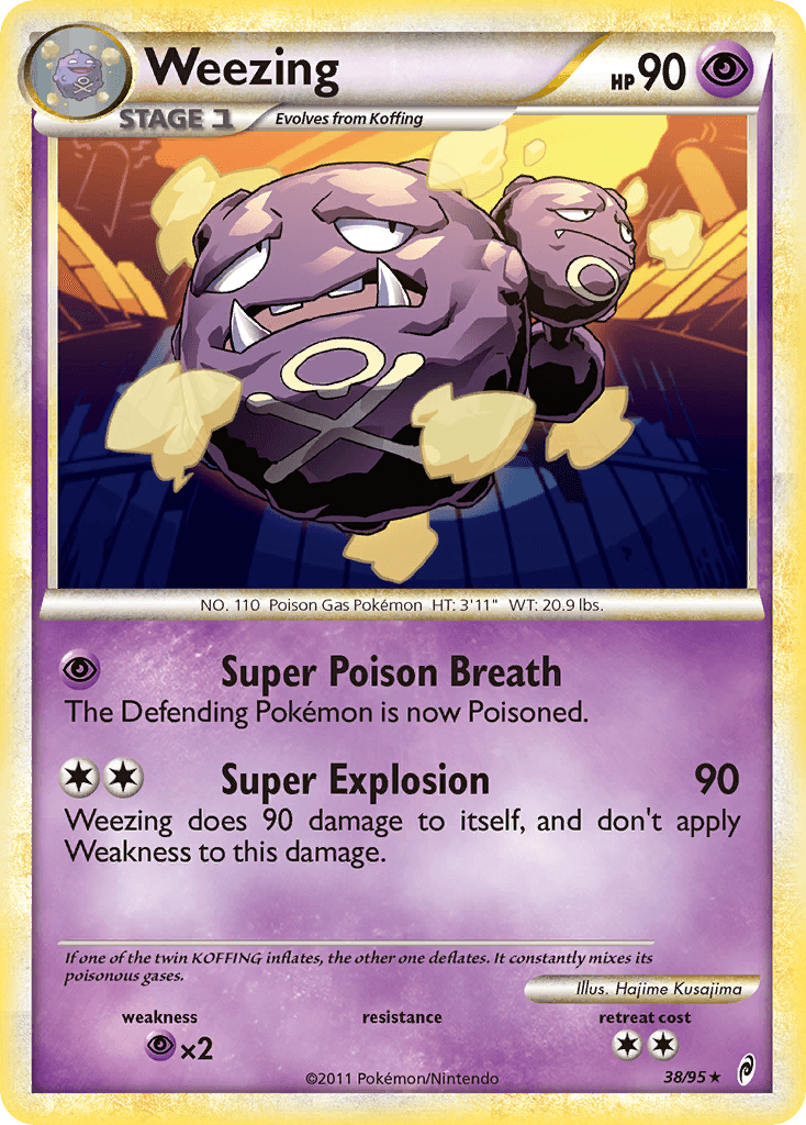 Weezing (38/95) [HeartGold & SoulSilver: Call of Legends]