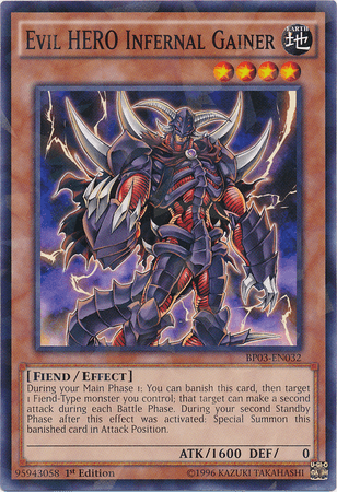 Evil HERO Infernal Gainer [BP03-EN032] Shatterfoil Rare
