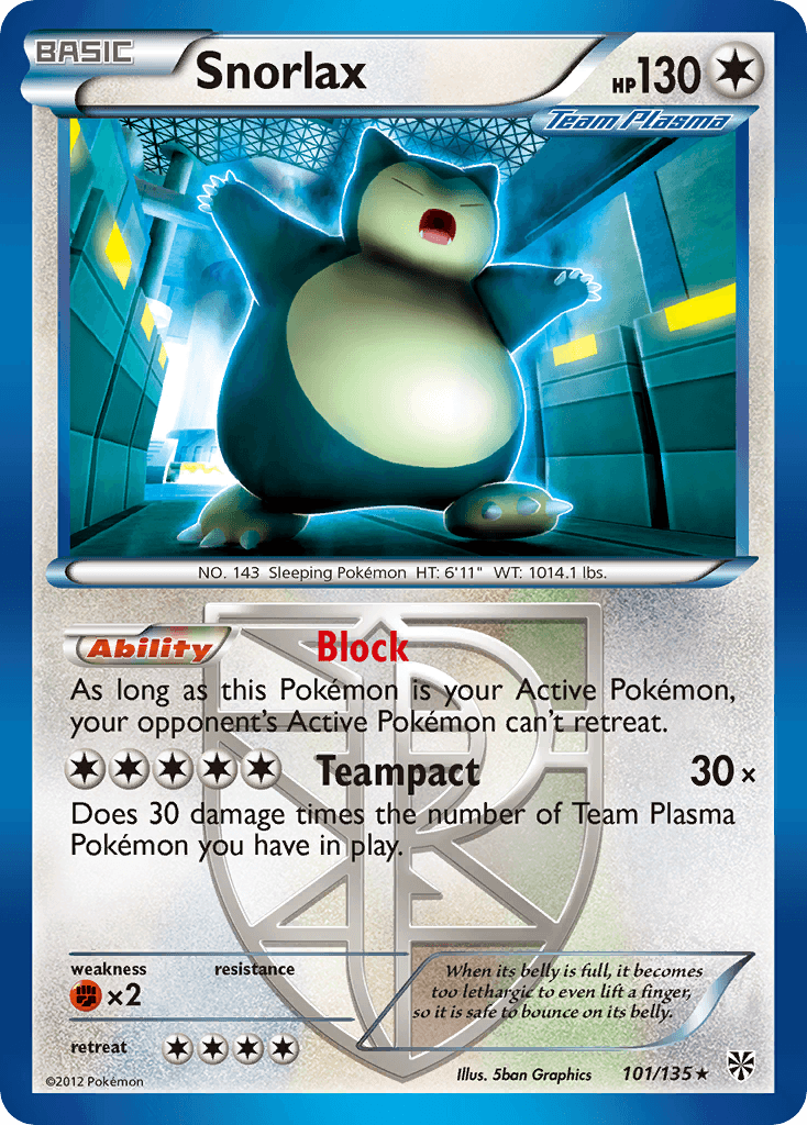 Snorlax (101/135) [Black & White: Plasma Storm]