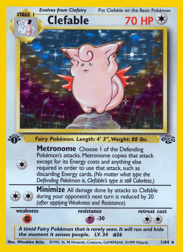 Clefable (1/64) [Jungle 1st Edition]