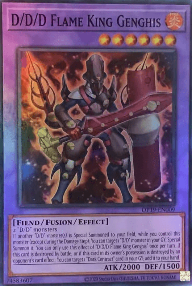 D/D/D Flame King Genghis [OP19-EN009] Super Rare