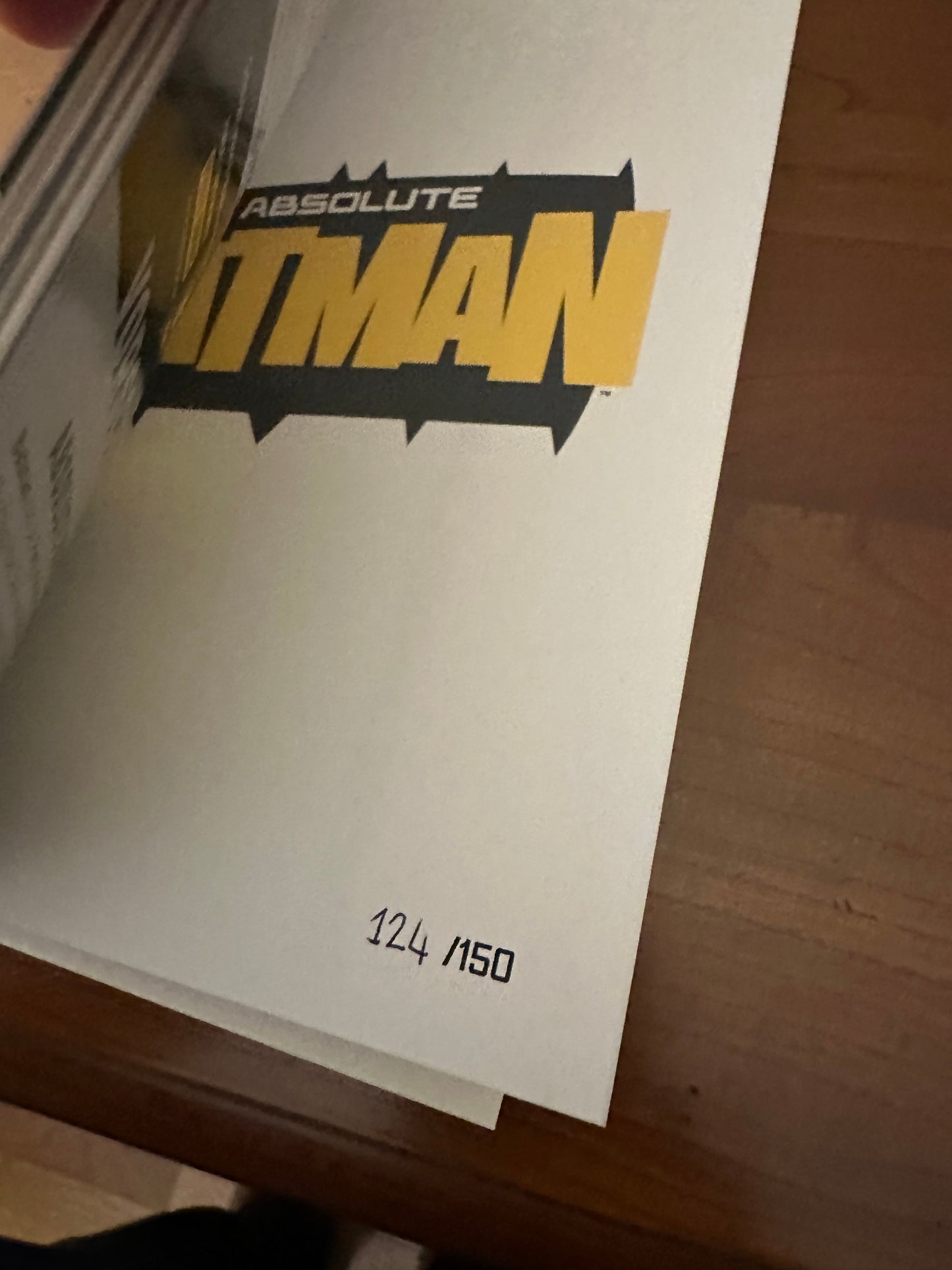 Absolute Batman #1 - Panini GERMAN Blind Bag - LTD to 150 (numbered) per variant cover