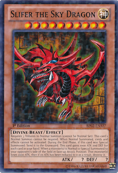 Slifer the Sky Dragon [BP02-EN127] Mosaic Rare