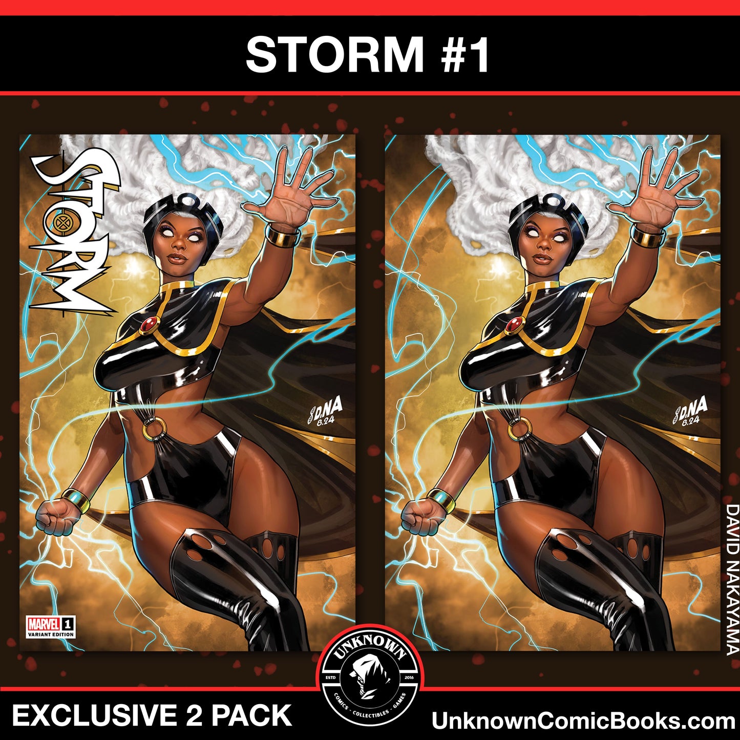 [2 PACK] STORM #1 UNKNOWN COMICS EXCLUSIVE DAVID NAKAYAMA VAR (10/02/2024)